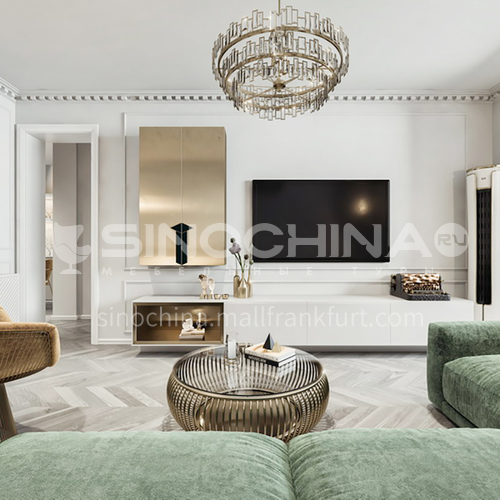 Apartment - Retro French Style Apartment Interior Design AFS1048